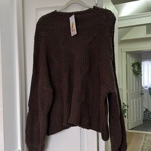 brown sweater from amazon (brand is prettygardenchic) size large